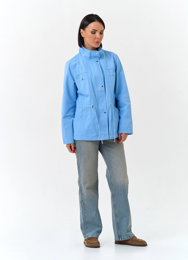 Женская ветровка с воротником стойкой модель № 33121 в кредит