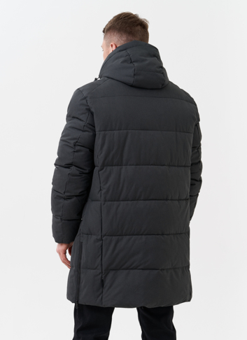 Мужской пуховик с капюшоном 
