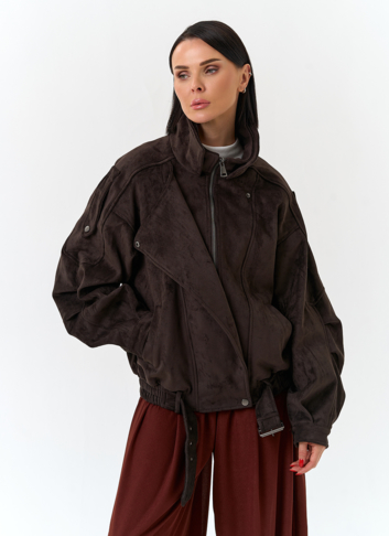 Женская куртка из эко замши