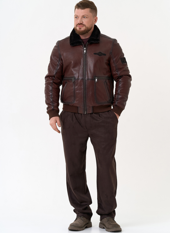 Мужская натуральная дубленка