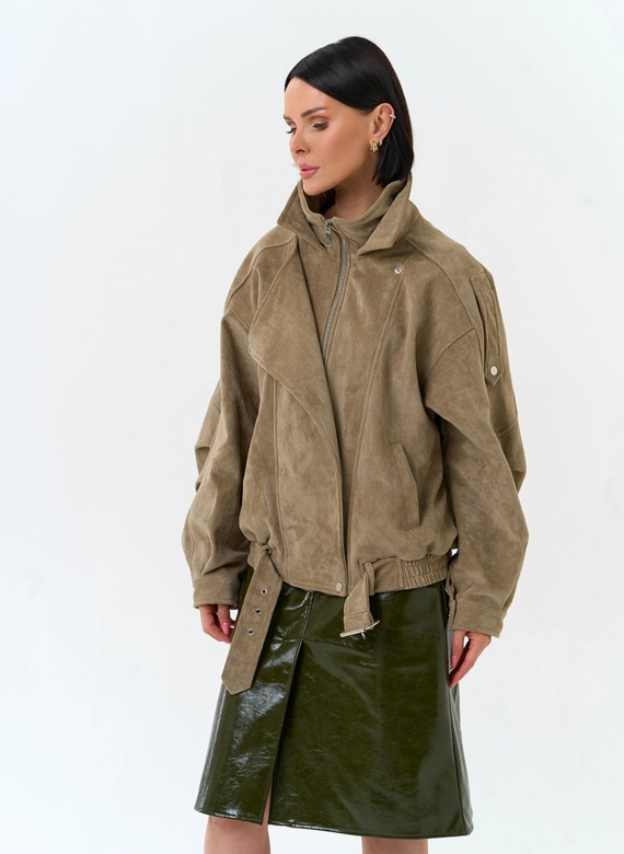 Женская куртка из эко замши