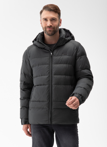 Мужской пуховик с капюшоном 