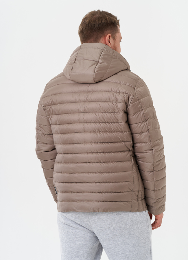 Стеганая куртка с капюшоном модель № 28020 универмаг малина