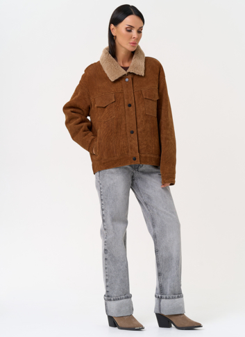 Женская дубленка - "рубашка"