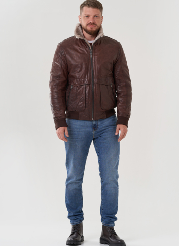 Мужская куртка из натуральной кожи 