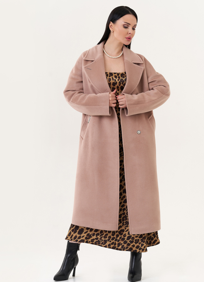 Пальто с английским воротником модель № 26839 в рассрочку