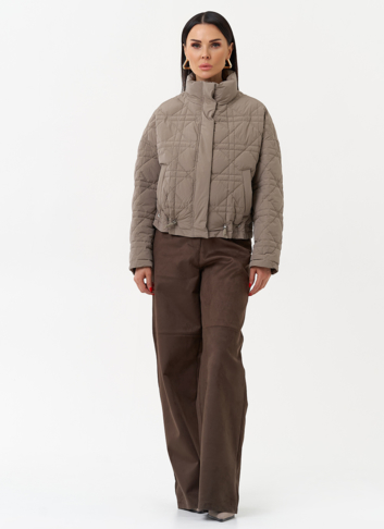 Короткая куртка с воротником стойкой