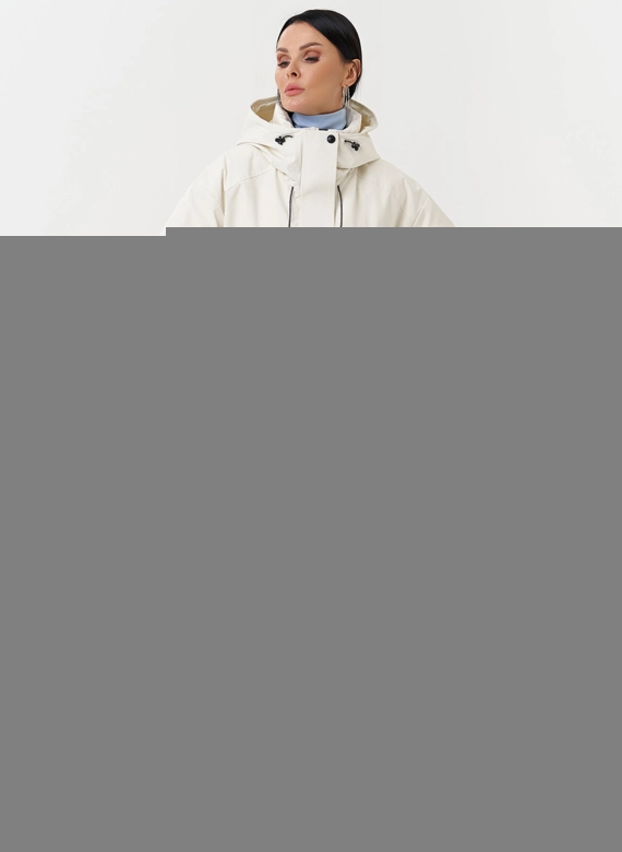 Двойная утепленная куртка с капюшоном фото