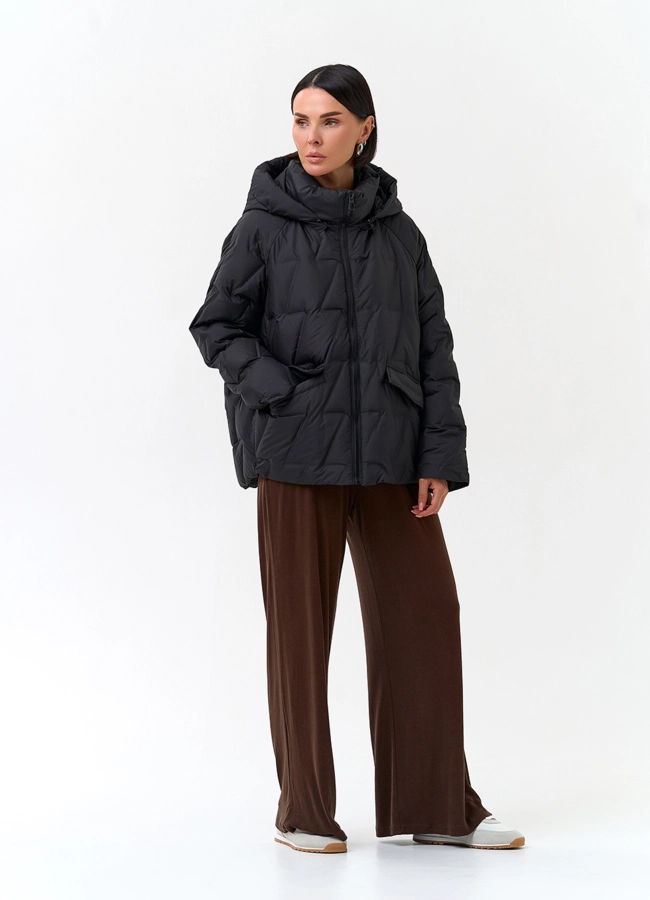 Женская куртка с капюшоном модель № 33828 универмаг малина