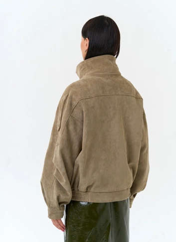 Женская куртка из эко замши